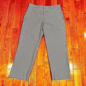 BLACK & WHITE CHECK PANTS SIZE 10
